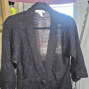 White House Black Market Sheer Black Blazer
